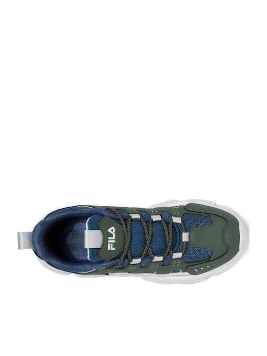 Fila Εφηβικά Αθλητικά Ανατομικά Παπούτσια Running Memory Spinel 3 L Navy/Green