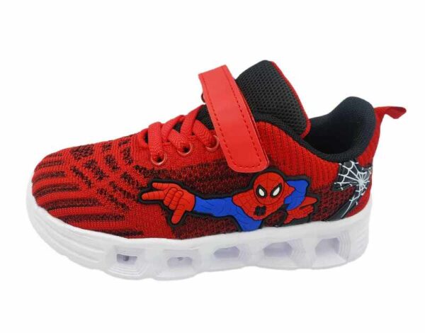 Παιδικό Αθλητικό Sneaker Spiderman με Φωτάκια για Αγόρι Red/Black