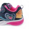 Παιδικά Αθλητικά Sneakers Φωτάκια με Φτερό και Καρδιά Blue/Fuxia