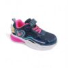 Παιδικά Αθλητικά Sneakers Φωτάκια με Φτερό και Καρδιά Blue/Fuxia
