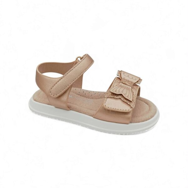 Zak Shoes Παιδικά Βρεφικά Ανατομικά Πέδιλα με Ουρά Γοργόνας και Strass Bronze