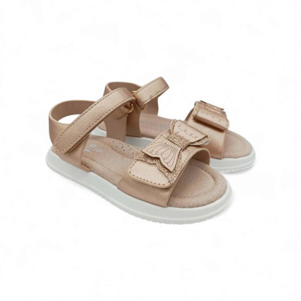 Zak Shoes Παιδικά Βρεφικά Ανατομικά Πέδιλα με Ουρά Γοργόνας και Strass Bronze