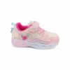 Παιδικά Αθλητικά Sneakers Φωτάκια με Φτερό και Καρδιά Pink
