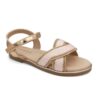 IQ Kids Παιδικά Ανατομικά Πέδιλα Κορίτσι Strass Pink/Bronze