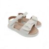 Zak Shoes Παιδικά Βρεφικά Ανατομικά Πέδιλα με Ουρά Γοργόνας και Strass White