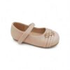 Zak Shoes Βρεφικές/Παιδικές Ανατομικές Μπαλαρίνες Strass Charms Nude