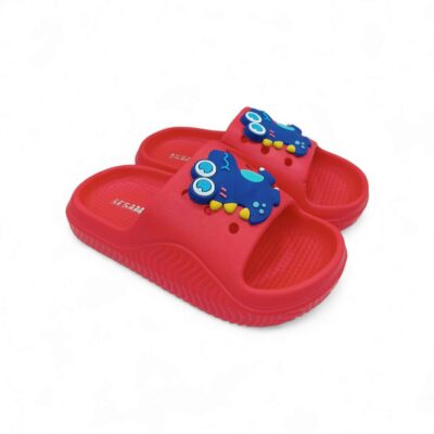 Sesamall Παιδικές Σαγιονάρες Slide Αγόρι Κροκοδειλάκι Red