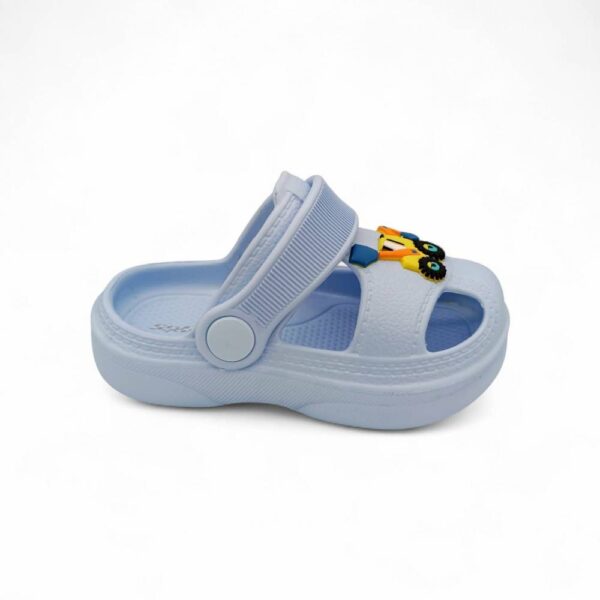 Jomix Shoes Παιδικές Παντόφλες Σαμπό Θαλάσσης Με Κράτημα Στη Φτέρνα Γαλάζιο Μπουλντόζα (ΜΕΓΑΛΗ ΦΟΡΜΑ)