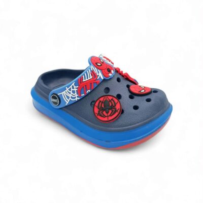 Cubanitas Παιδικές Παντόφλες Σαμπό Θαλάσσης Με Κράτημα Στη Φτέρνα Spiderman Navy