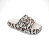 Sesamall Γυναικείες Καλοκαιρινές Παντόφλες Leopar White