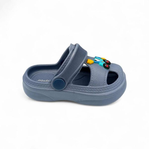 Jomix Shoes Παιδικές Παντόφλες Σαμπό Θαλάσσης Με Κράτημα Στη Φτέρνα Μπλε Μπουλντόζα (ΜΕΓΑΛΗ ΦΟΡΜΑ)