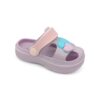 Jomix Shoes Παιδικές Παντόφλες Σαμπό Θαλάσσης Με Κράτημα Στη Φτέρνα Λιλά Καρδούλες (ΜΕΓΑΛΗ ΦΟΡΜΑ)