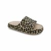 Sesamall Γυναικείες Καλοκαιρινές Παντόφλες Leopar Beige