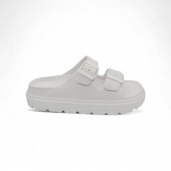 Sesamall Γυναικείες Καλοκαιρινές Παντόφλες White