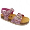 Plakton Παιδικά Ανατομικά Πέδιλα Για Κορίτσια Purple Leopar