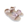 Zak Shoes Παιδικό Ανατομικό Πέδιλο Κορίτσι με Στέμμα Pink