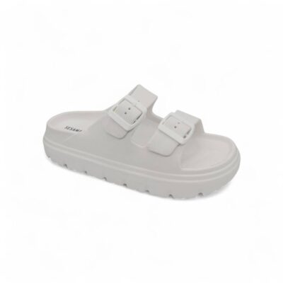 Sesamall Γυναικείες Καλοκαιρινές Παντόφλες White