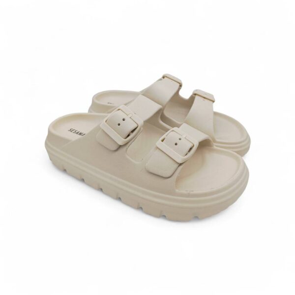Sesamall Γυναικείες Καλοκαιρινές Παντόφλες Beige