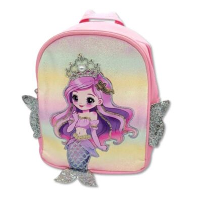 U7Sj_9lc-removebg-preview Παιδική Τσάντα Κορίτσι Backpack Γοργόνα με Στέμμα και Ουρά Pink