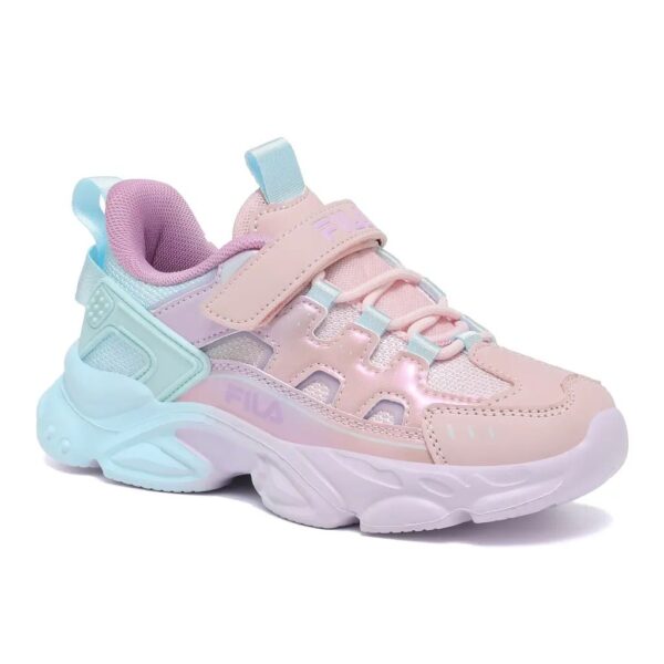 Fila Παιδικά Αθλητικά Ανατομικά Παπούτσια Running Memory Spinel 3 V Pink/Purple/L.Blue